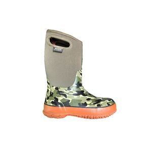 Bogs Youth 2 Outdoor Boots Classic Insulated Rubber Camo Green Hunting